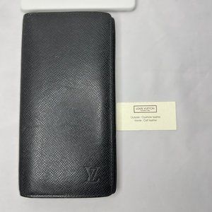Vintage Louis Vuitton Black Epi Leather Long Wallet w/ Zipper Pouch